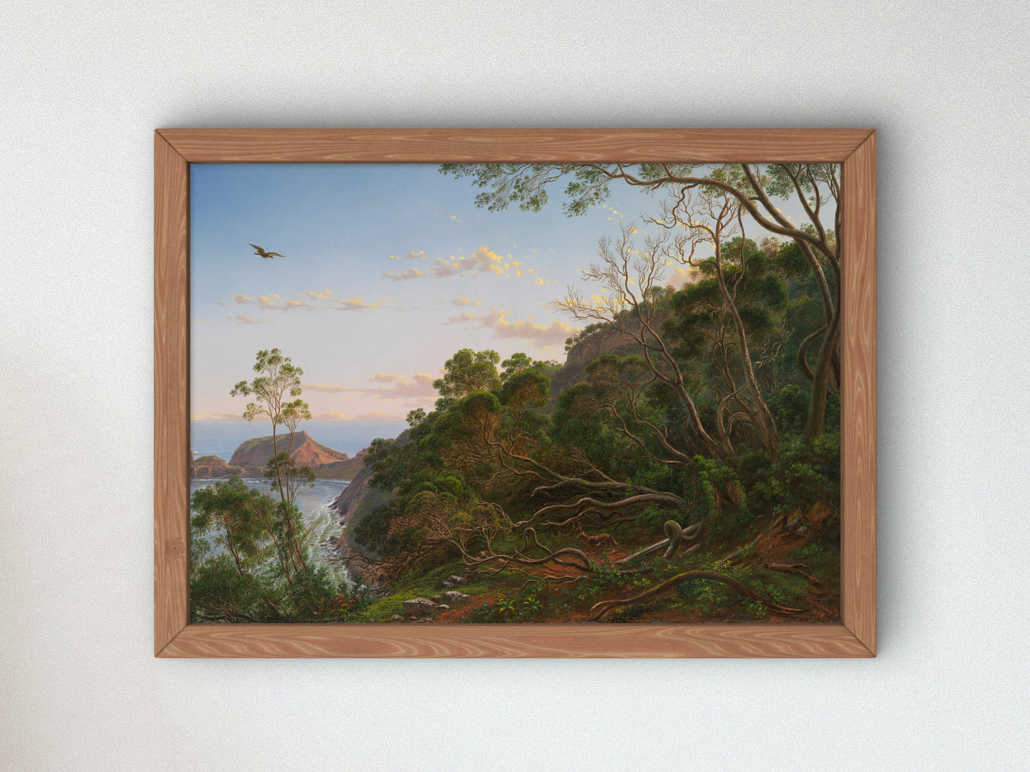 Tea Trees near Cape Schanck Victoria by Eugene von Guérard 1865, Wall Art Print, Fine Art Reproduction, Museum Quality Decor, Poster