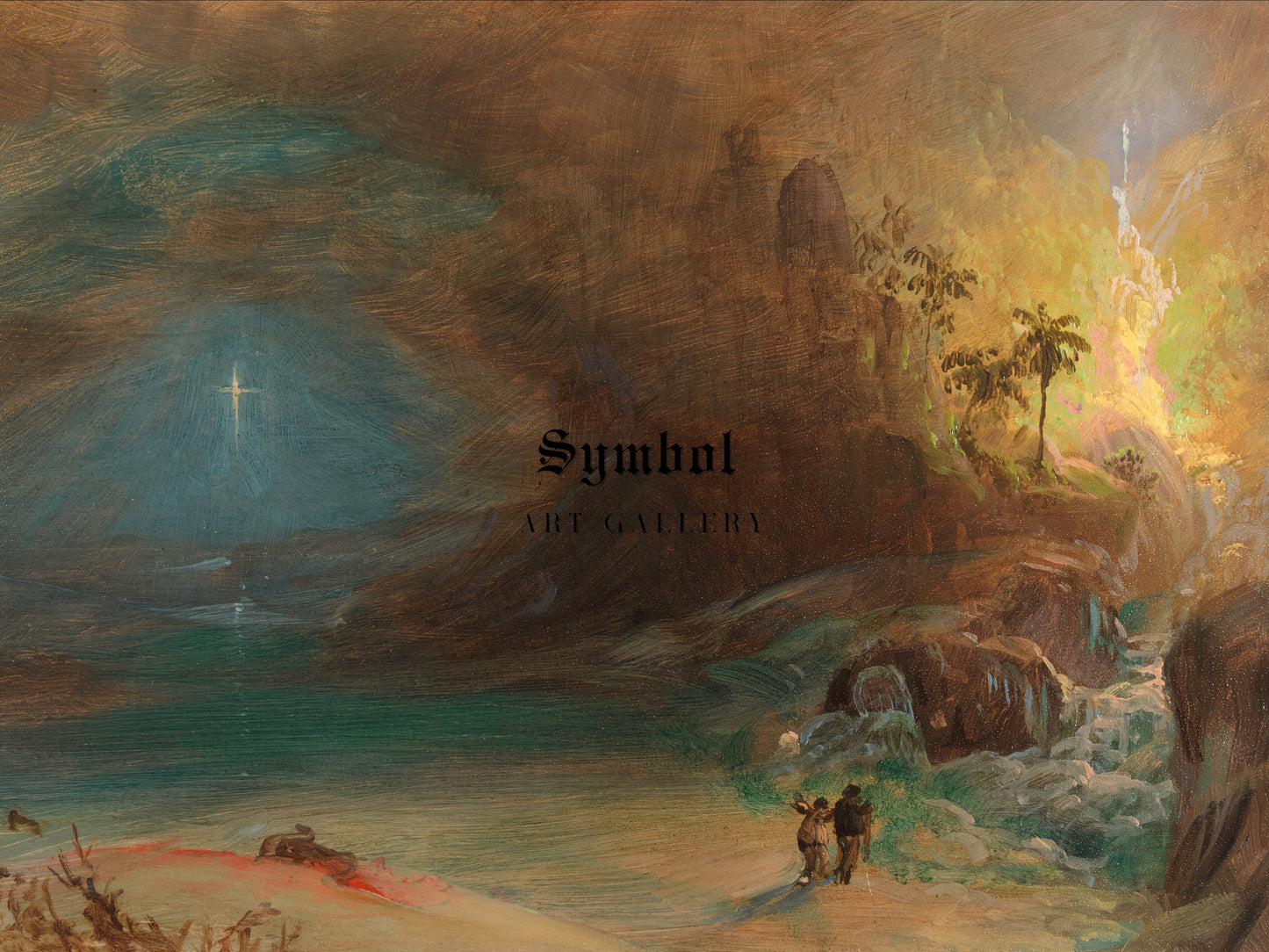 Study for the Apotheosis of Thomas Cole by Frederic Edwin Church 1849, Wall Art Print, Fine Art Reproduction, Museum Quality Decor, Poster