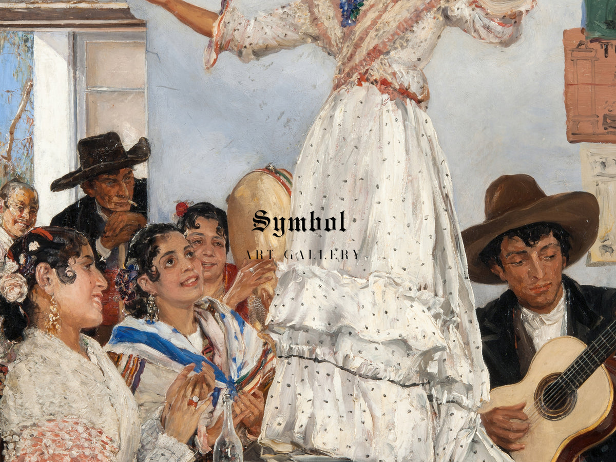 Spanish Dance by Ernst Josephson 1882, Wall Art Print, Fine Art Reproduction, Museum Quality Decor, Poster