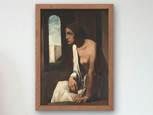 Solitudine by Mario Sironi 1925, Wall Art Print, Fine Art Reproduction, Museum Quality Decor, Poster