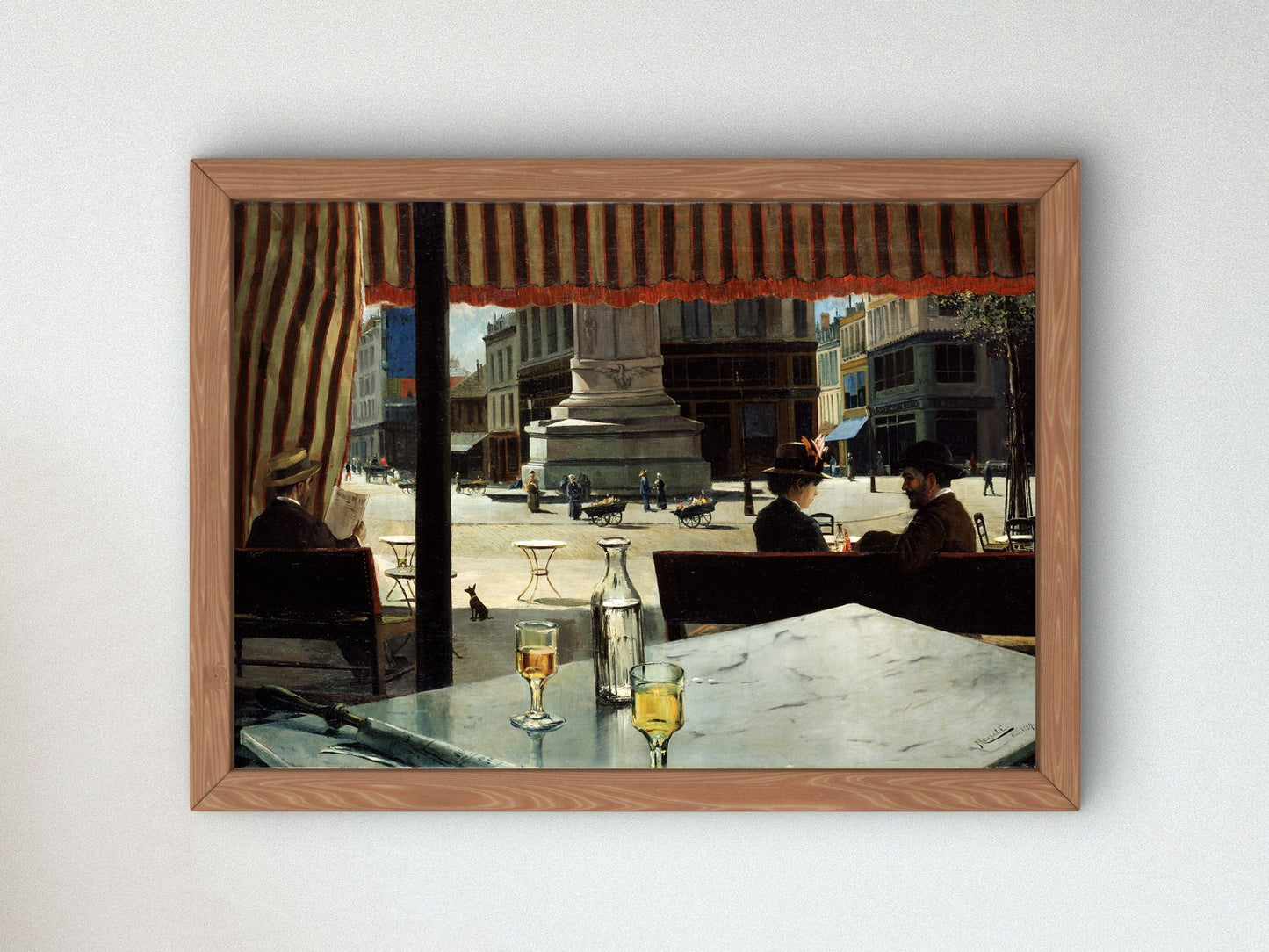 Plaza de París by Eliseo Meifrén 1906, Wall Art Print, Fine Art Reproduction, Museum Quality Decor, Poster