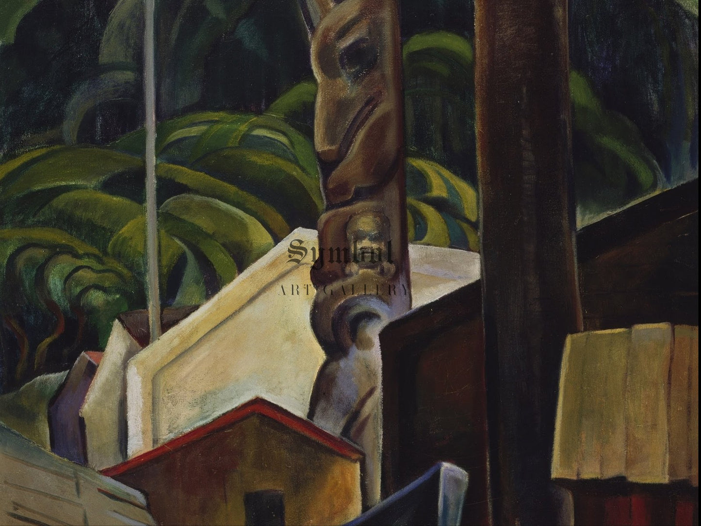 A Haida Village by Emily Carr 1929, Wall Art Print, Fine Art Reproduction, Museum Quality Decor, Poster
