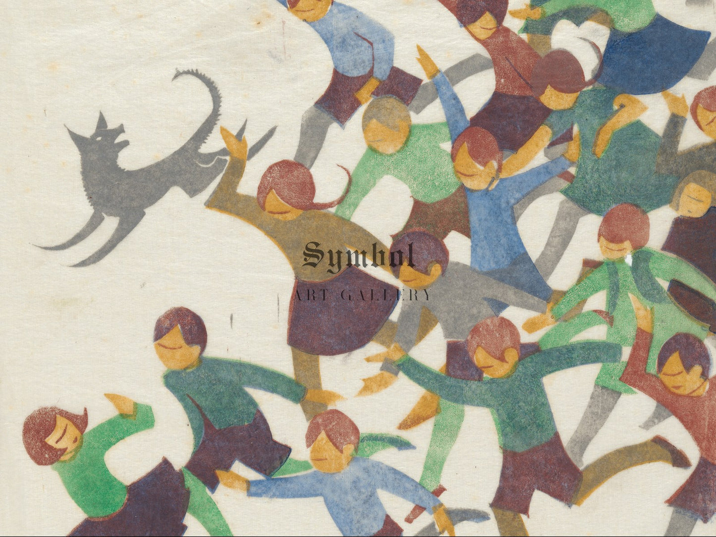 School is Out by Ethel Spowers 1936, Wall Art Print, Fine Art Reproduction, Museum Quality Decor, Poster