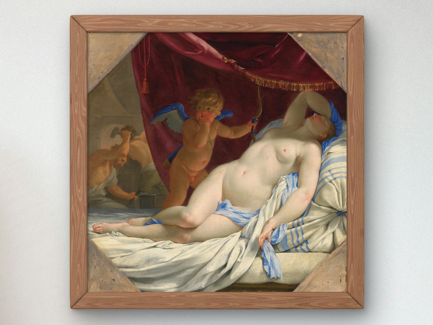 Sleeping Venus by Eustache Le Sueur 1638, Wall Art Print, Fine Art Reproduction, Museum Quality Decor, Poster