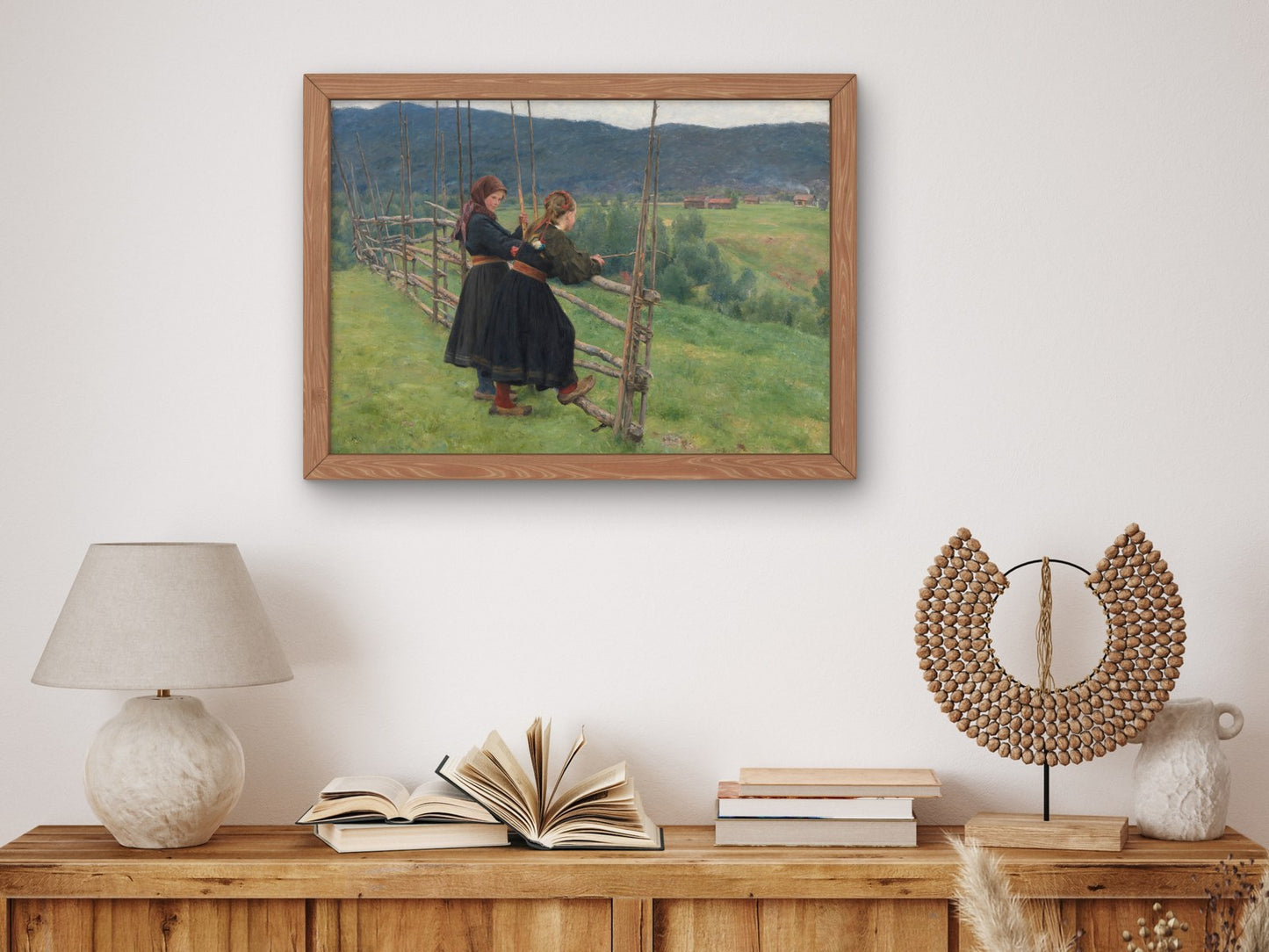 September by Erik Werenskiold 1883, Wall Art Print, Fine Art Reproduction, Museum Quality Decor, Poster