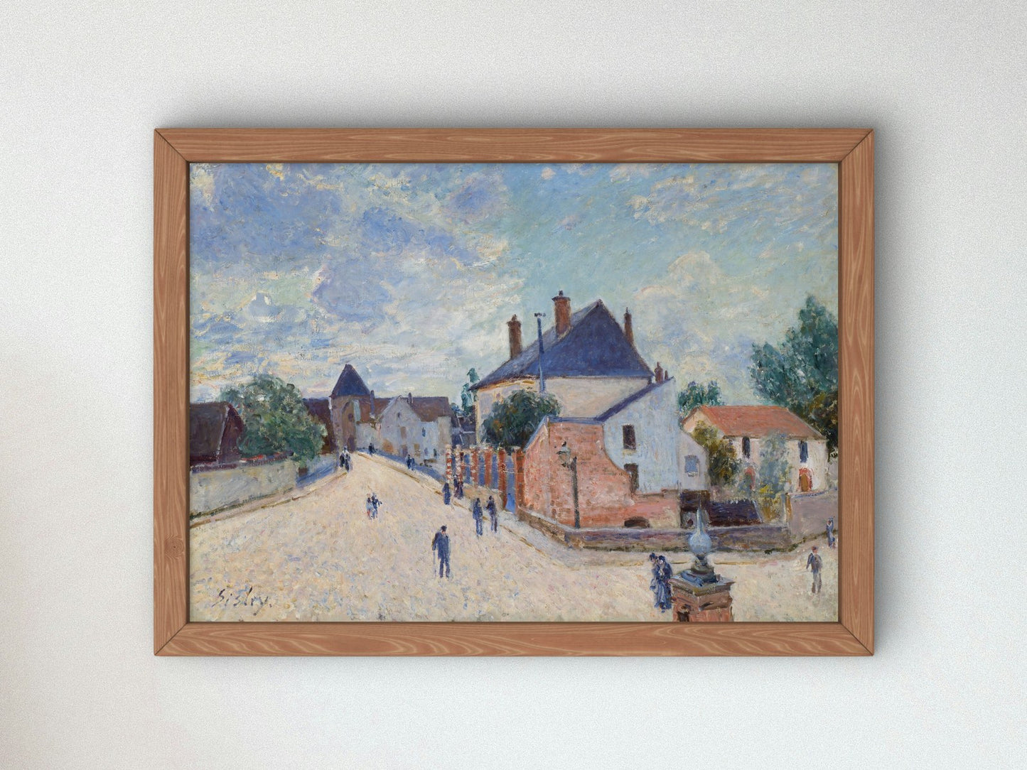 Street in Moret by Alfred Sisley 1890, Wall Art Print, Fine Art Reproduction, Museum Quality Decor, Poster