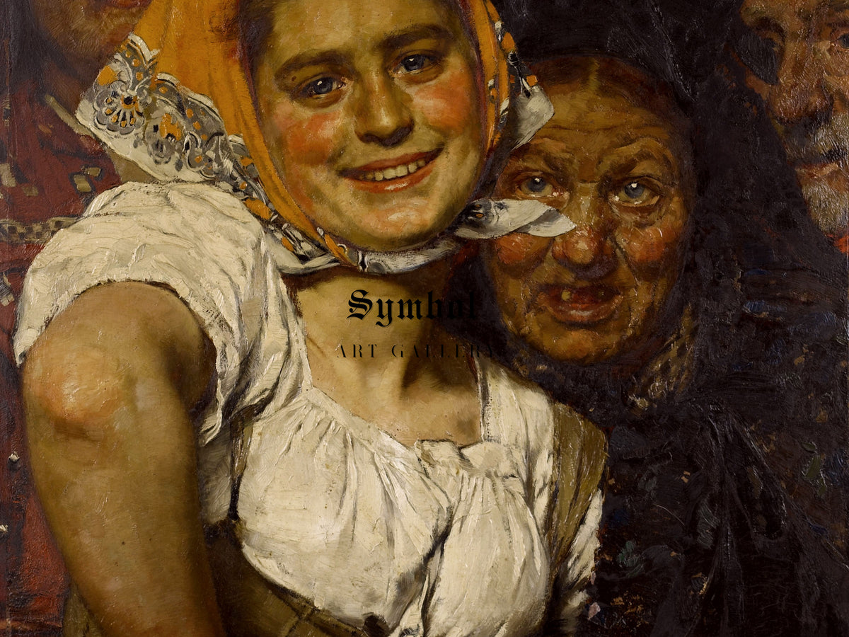 Race Day by Karl Gussow 1874, Wall Art Print, Fine Art Reproduction, Museum Quality Decor, Poster