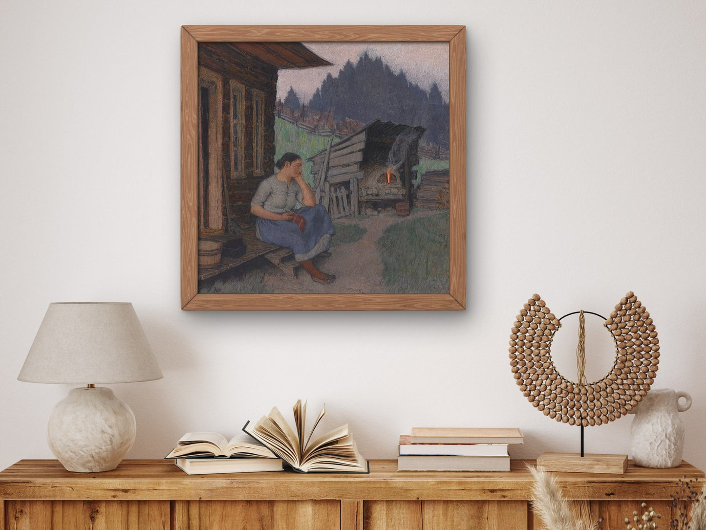 Maria Daydreams by Clarence Gagnon 1928, Wall Art Print, Fine Art Reproduction, Museum Quality Decor, Poster