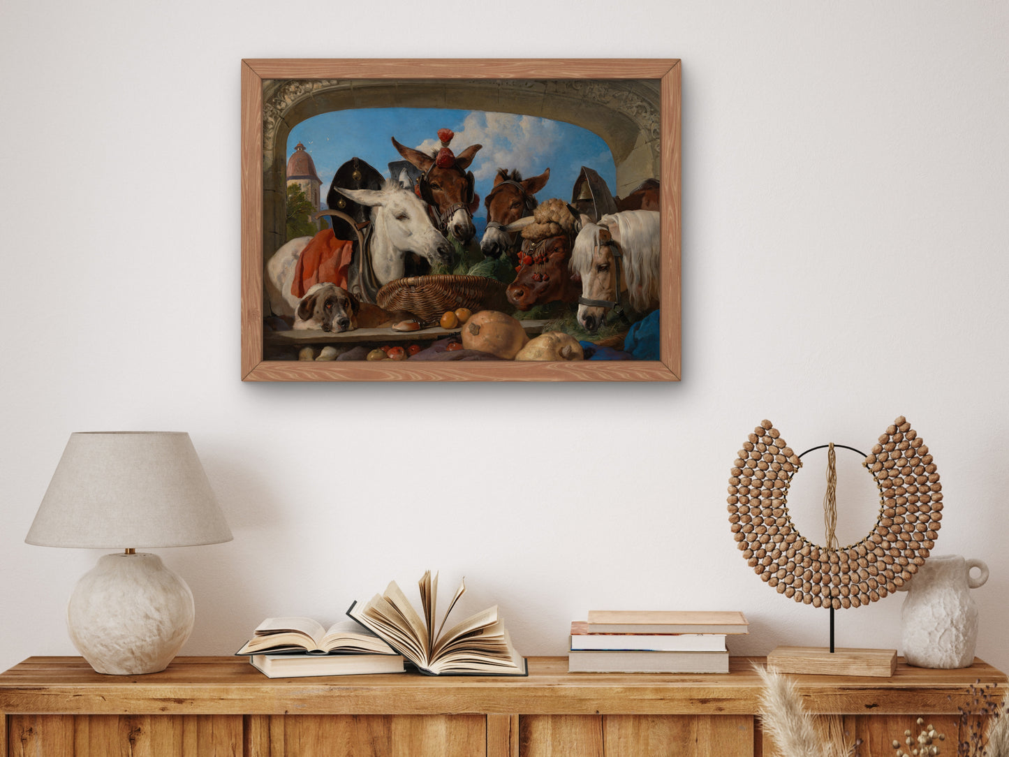A Group of Animals Geneva by Edwin Henry Landseer 1851, Wall Art Print, Fine Art Reproduction, Museum Quality Decor, Poster