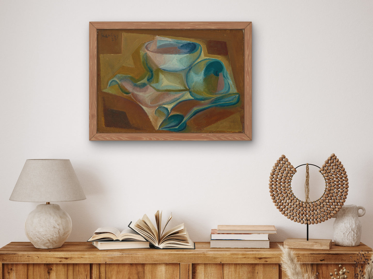 Bol et Pomme by Juan Gris 1923, Wall Art Print, Fine Art Reproduction, Museum Quality Decor, Poster