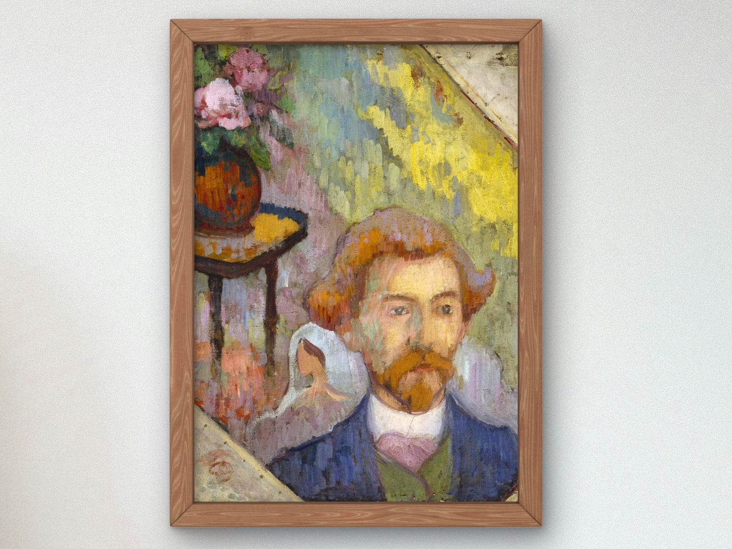 Portrait of Émile Schuffenecker by Émile Bernard 1889, Wall Art Print, Fine Art Reproduction, Museum Quality Decor, Poster