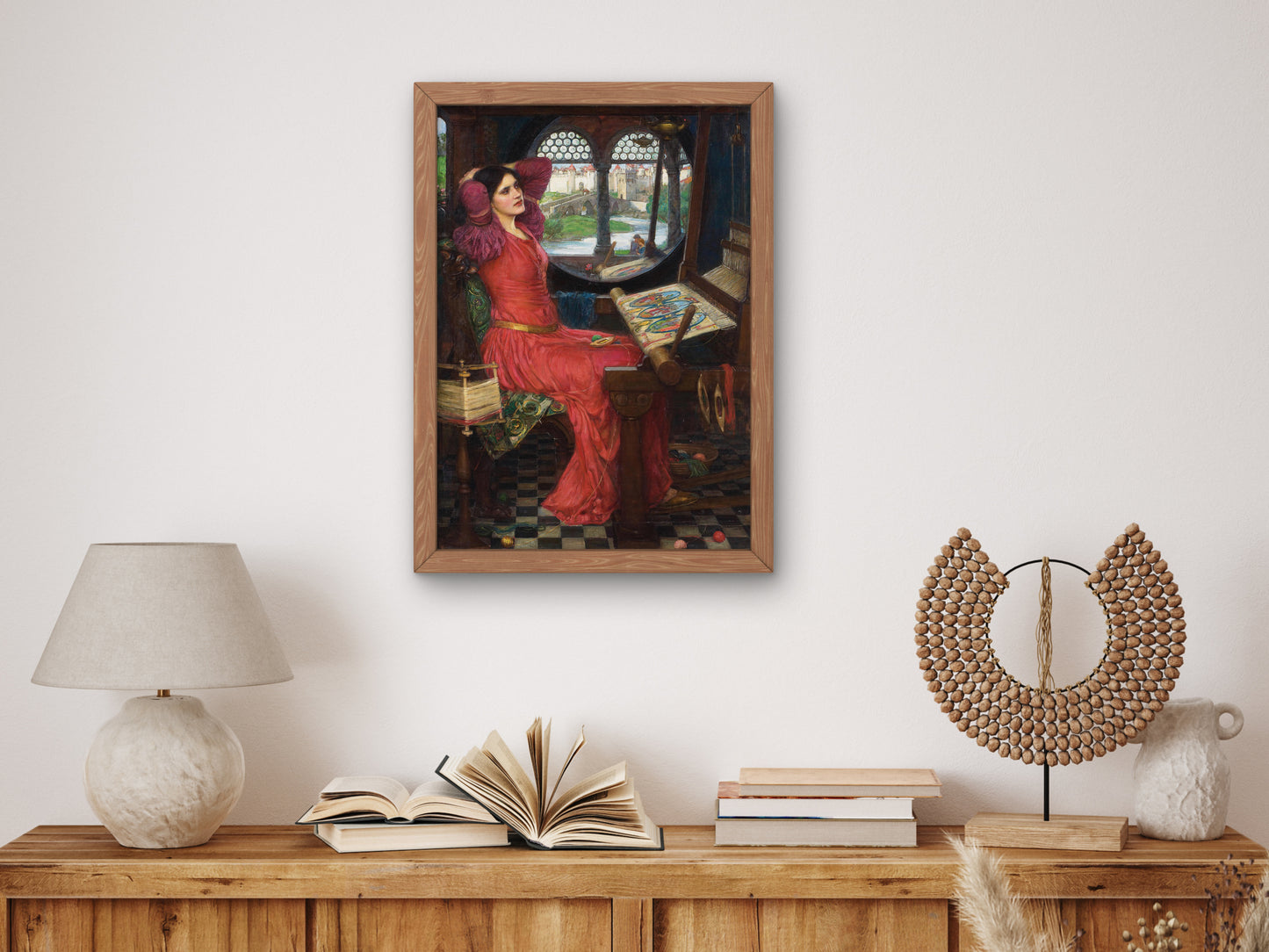 I Am Half Sick of Shadows, Said the Lady of Shalott by John William Waterhouse 1916, Wall Art Print, Fine Art Reproduction, Museum Quality