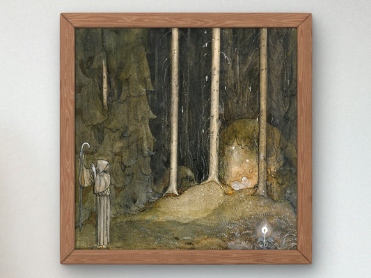 Brother Martin by John Bauer, Wall Art Print, Fine Art Reproduction, Museum Quality Decor, Poster