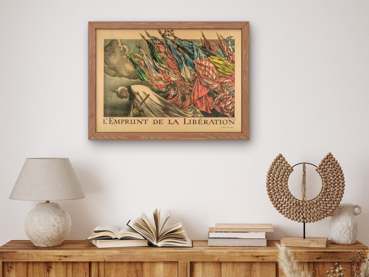 L'Emprunt de la Libération by Abel Faivre 1918, Wall Art Print, Fine Art Reproduction, Museum Quality Decor, Poster