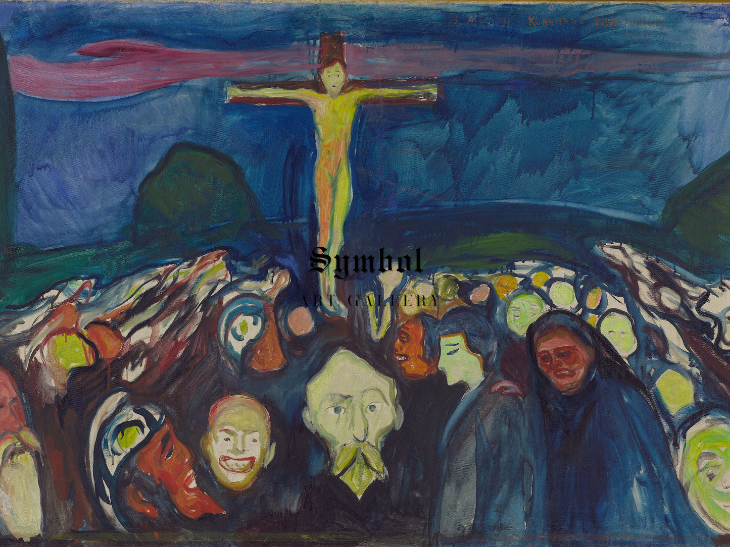Golgotha by Edvard Munch 1900, Wall Art Print, Fine Art Reproduction, Museum Quality Decor, Poster