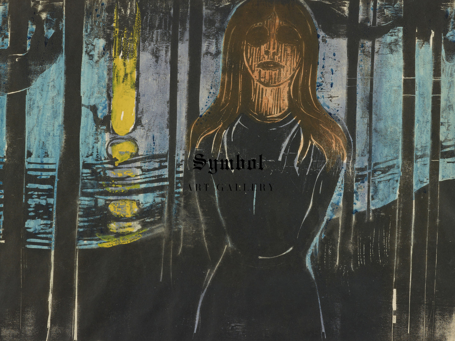 The Voice by Edvard Munch 1896, Wall Art Print, Fine Art Reproduction, Museum Quality Decor, Poster