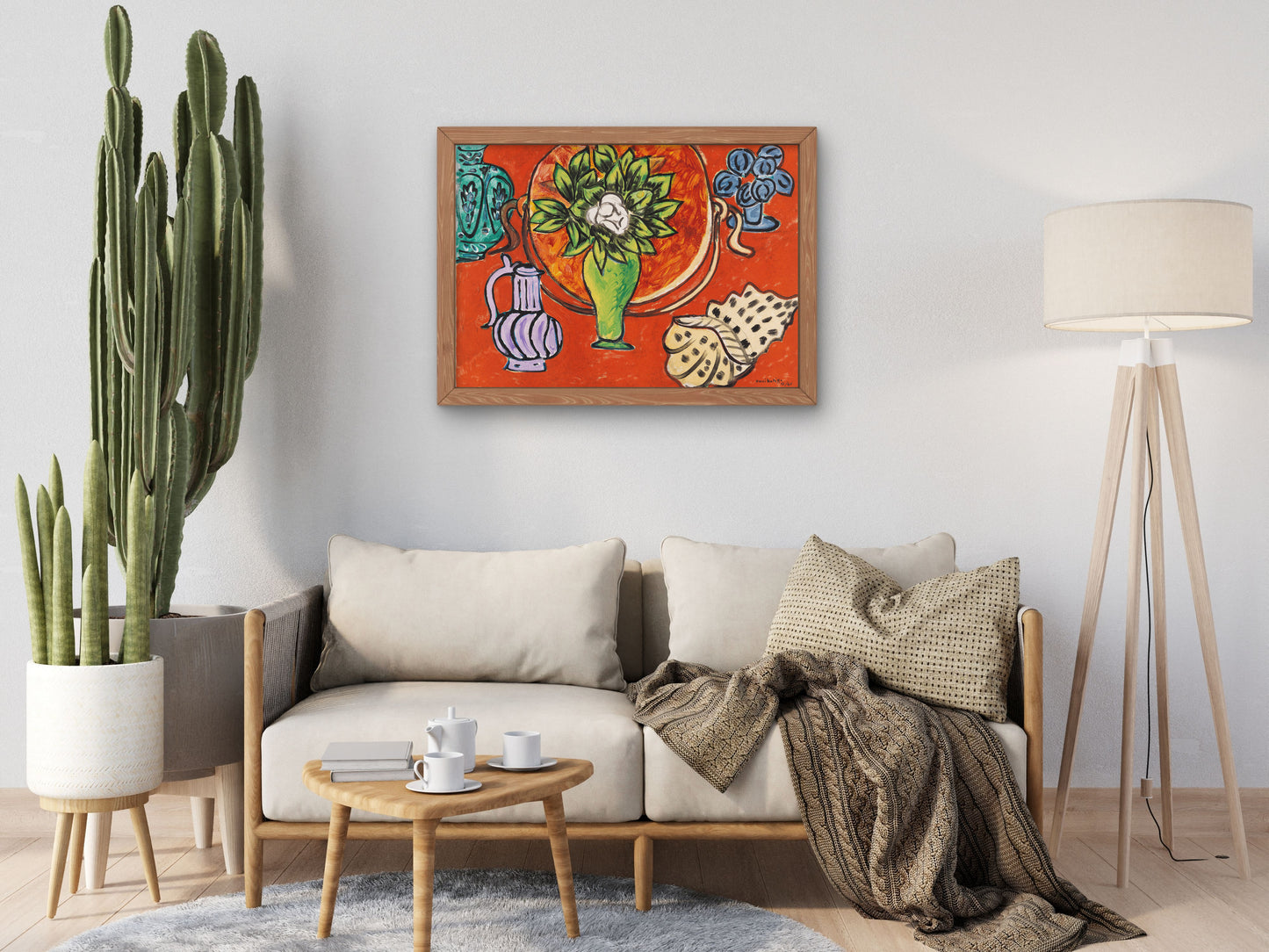 Still Life with Magnolia by Henri Matisse 1950, Wall Art Print, Fine Art Reproduction, Museum Quality Decor, Poster