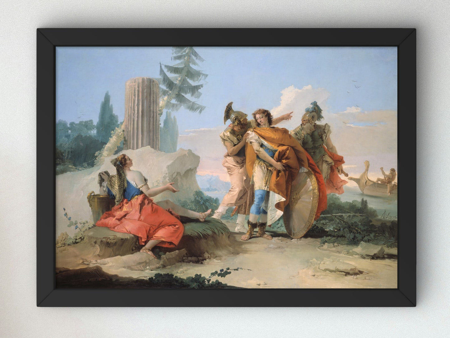 Armida Abandoned by Rinaldo by Giovanni Battista Tiepolo 1742, Wall Art Print, Fine Art Reproduction, Museum Quality Decor, Poster
