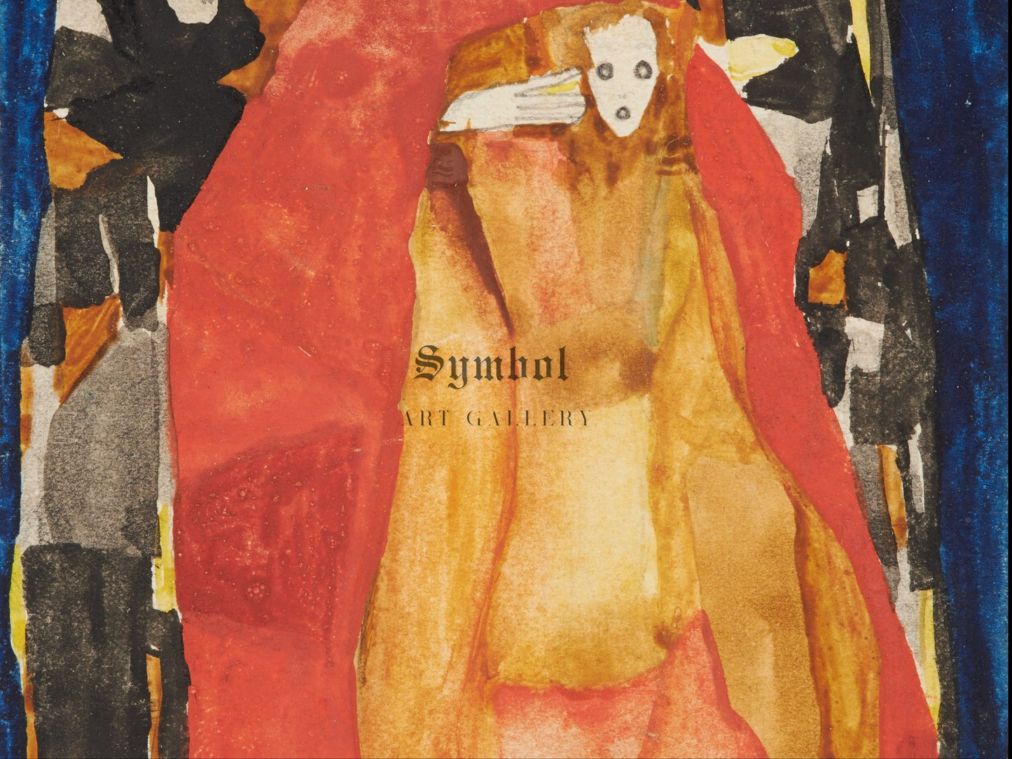 Mother with Child in Red Cloak by Egon Schiele 1911, Wall Art Print, Fine Art Reproduction, Museum Quality Decor, Poster