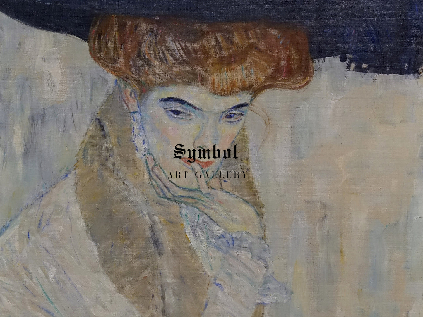 The Black Feathered Hat by Gustav Klimt 1910, Wall Art Print, Fine Art Reproduction, Museum Quality Decor, Poster