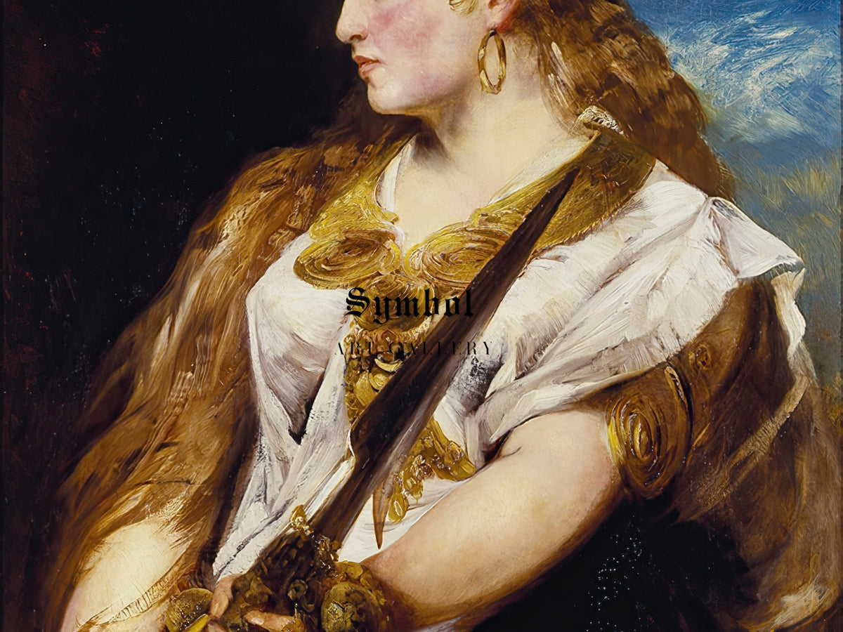 The Valkyrie by Hans Makart 1877, Wall Art Print, Fine Art Reproduction, Museum Quality Decor, Poster