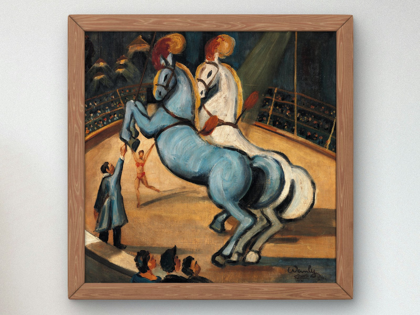 Circus by Adham Wanly 1954, Wall Art Print, Fine Art Reproduction, Museum Quality Decor, Poster