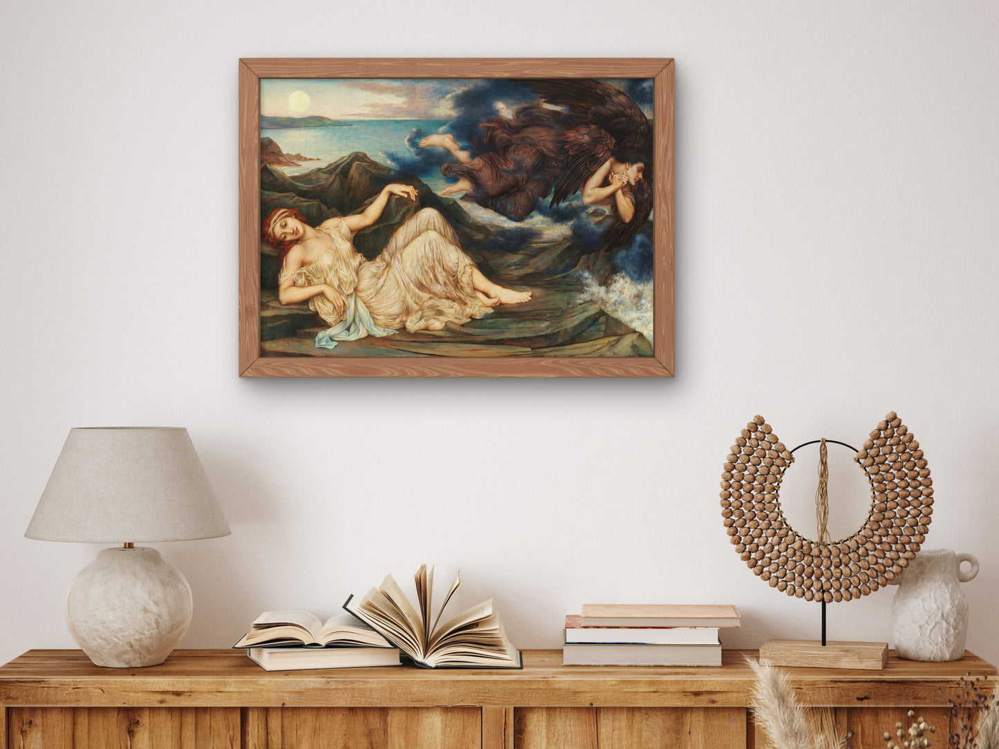 Port After Stormy Seas by Evelyn De Morgan 1905, Wall Art Print, Fine Art Reproduction, Museum Quality Decor, Poster
