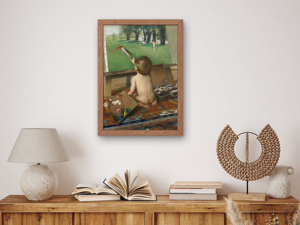 The Young Artist Playing Tricks by Frantisek Dvorak 1887, Wall Art Print, Fine Art Reproduction, Museum Quality Decor, Poster