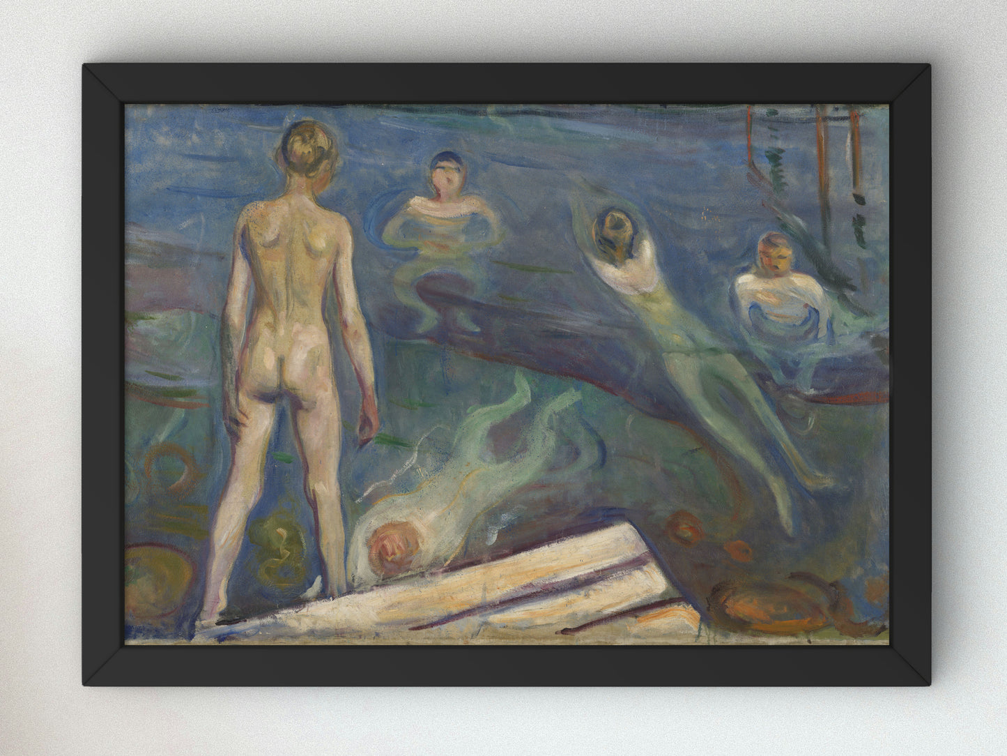 Bathing Boys by Edvard Munch 1896, Wall Art Print, Fine Art Reproduction, Museum Quality Decor, Poster