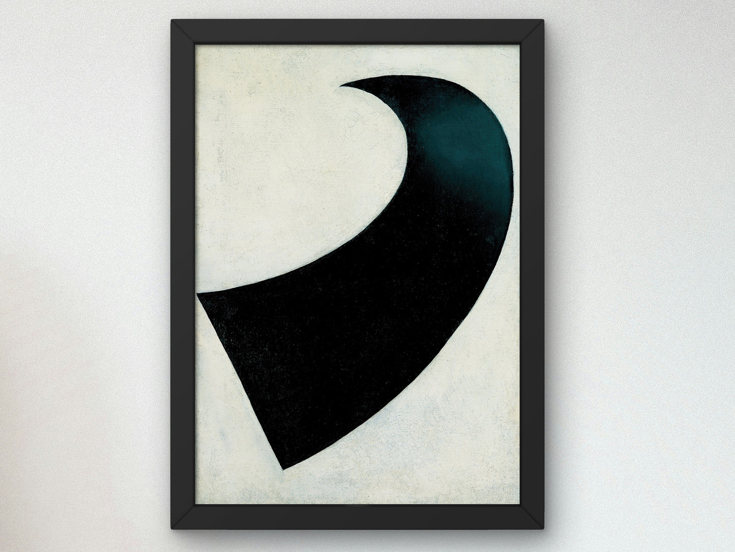 Black Crescent by Kazimir Malevich 1917, Wall Art Print, Fine Art Reproduction, Museum Quality Decor, Poster
