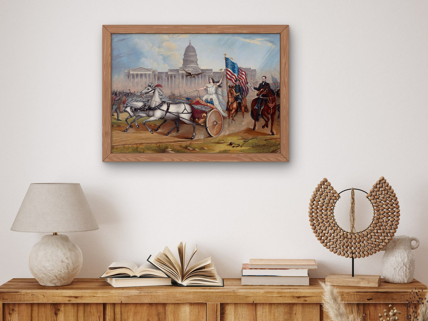 Emancipation Proclamation by A.A. Lamb 1864, Wall Art Print, Fine Art Reproduction, Museum Quality Decor, Poster