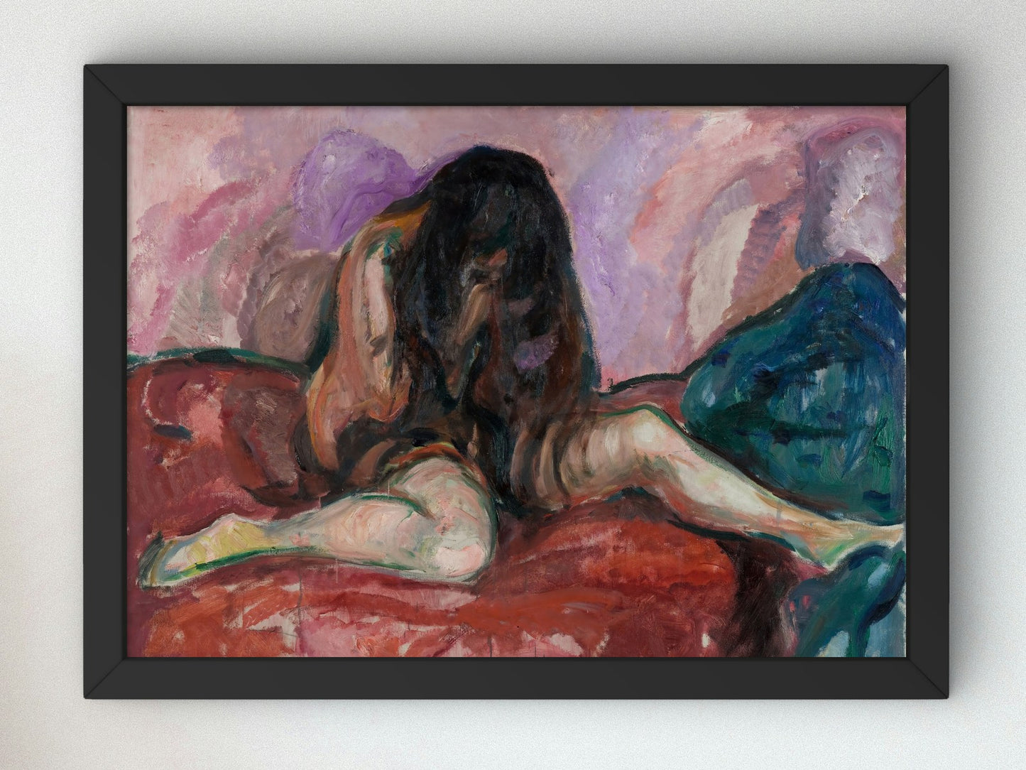 Weeping Nude by Edvard Munch 1913, Wall Art Print, Fine Art Reproduction, Museum Quality Decor, Poster