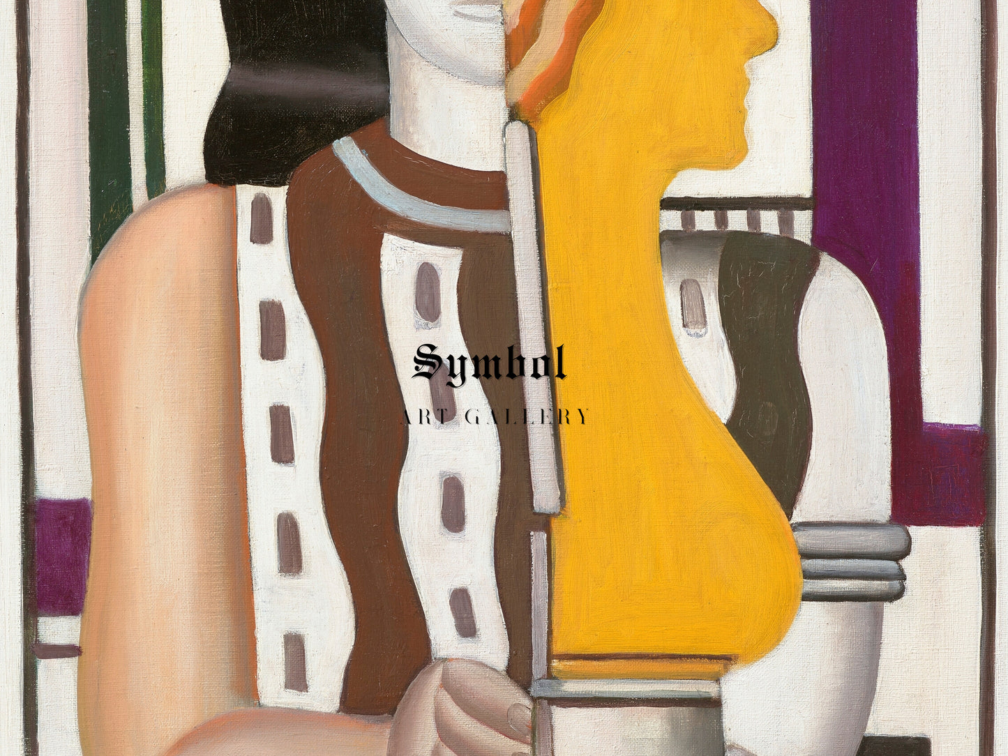 Woman Carrying a Statuette by Fernand Léger 1925, Wall Art Print, Fine Art Reproduction, Museum Quality Decor, Poster