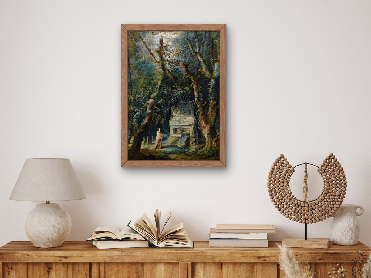 The Solitary Walk by Hubert Robert 1777, Wall Art Print, Fine Art Reproduction, Museum Quality Decor, Poster