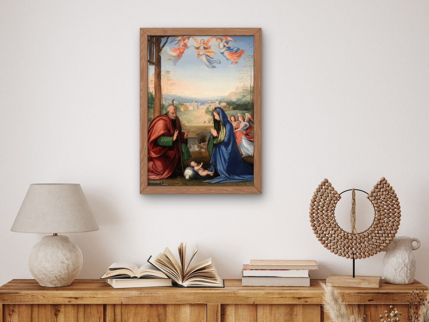The Nativity by Fra Bartolommeo 1504, Wall Art Print, Fine Art Reproduction, Museum Quality Decor, Poster