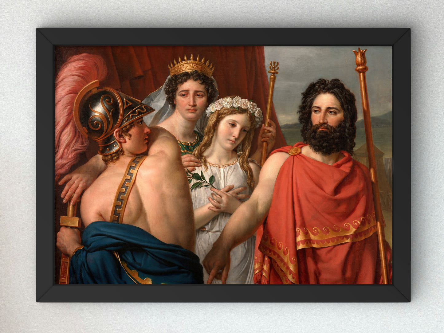 Anger of Achilles by Jacques Louis David 1819, Wall Art Print, Fine Art Reproduction, Museum Quality Decor, Poster