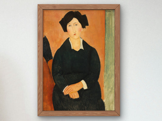 The Italian by Amedeo Modigliani 1917, Wall Art Print, Fine Art Reproduction, Museum Quality Decor, Poster