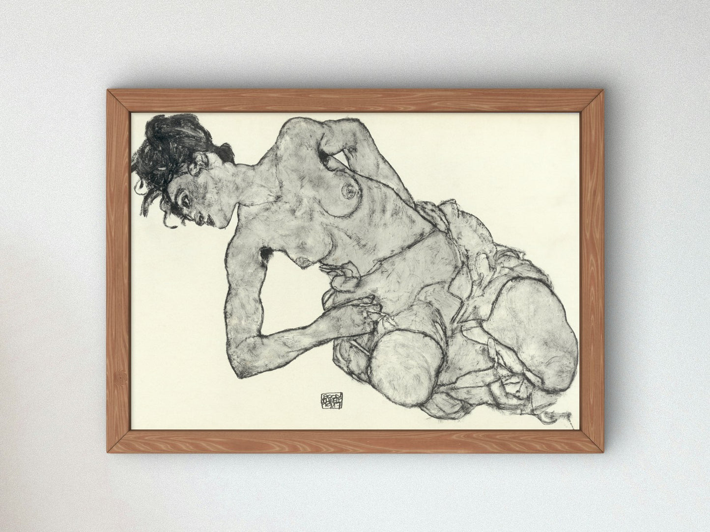 Zeichnungen XII by Egon Schiele 1917, Wall Art Print, Fine Art Reproduction, Museum Quality Decor, Poster