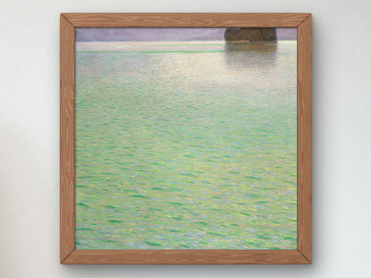 Island in the Attersee by Gustav Klimt, Wall Art Print, Fine Art Reproduction, Museum Quality Decor, Poster