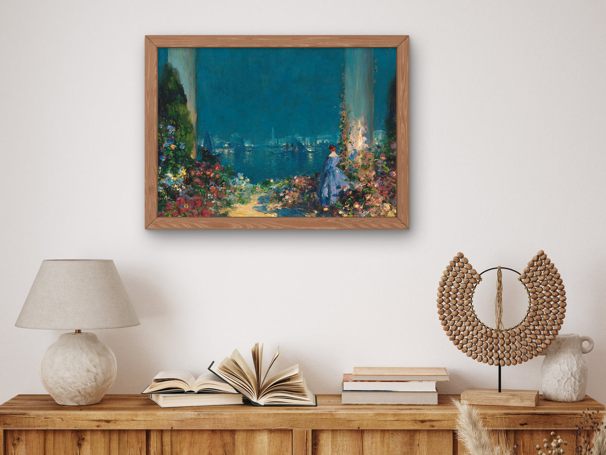 An Enchanted Evening, Venice by Thomas Edwin Mostyn, Wall Art Print, Fine Art Reproduction, Museum Quality Decor, Poster