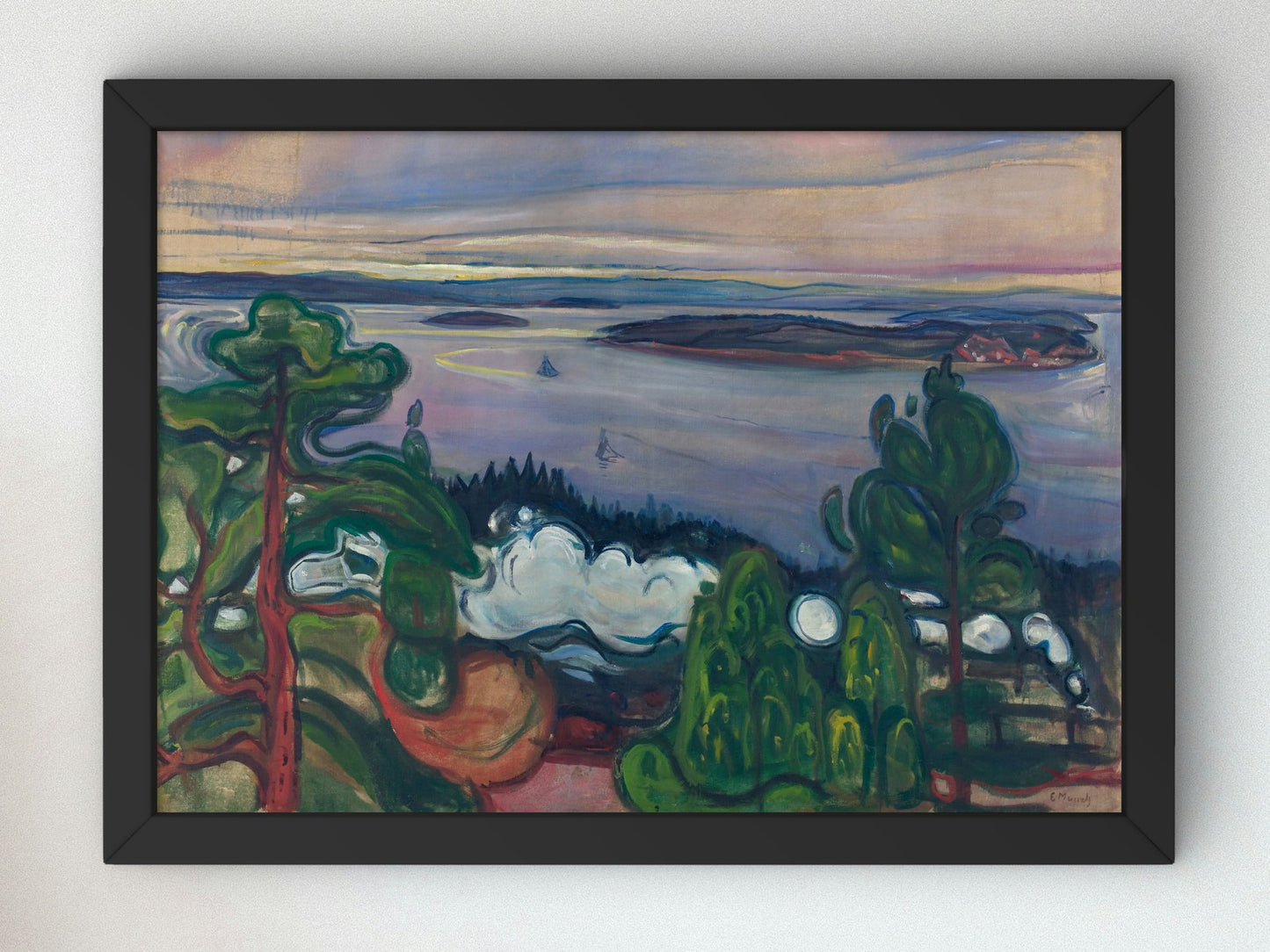 Train Smoke by Edvard Munch 1900, Wall Art Print, Fine Art Reproduction, Museum Quality Decor, Poster