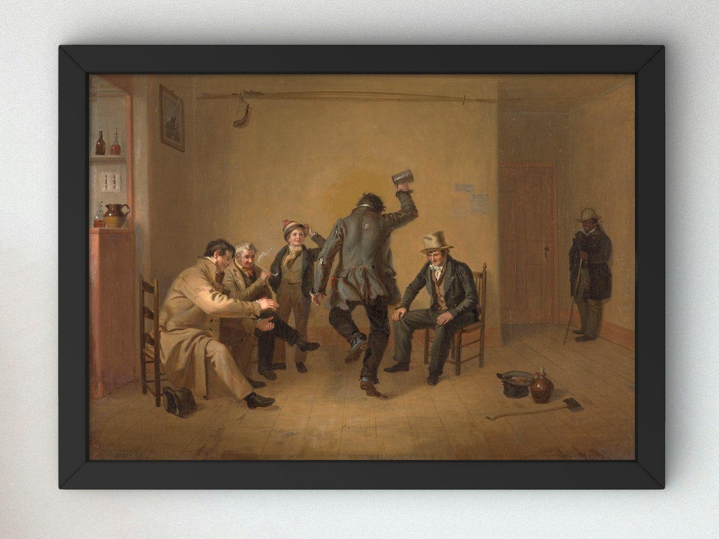 Bar room Scene by William Sidney Mount 1835, Wall Art Print, Fine Art Reproduction, Museum Quality Decor, Poster