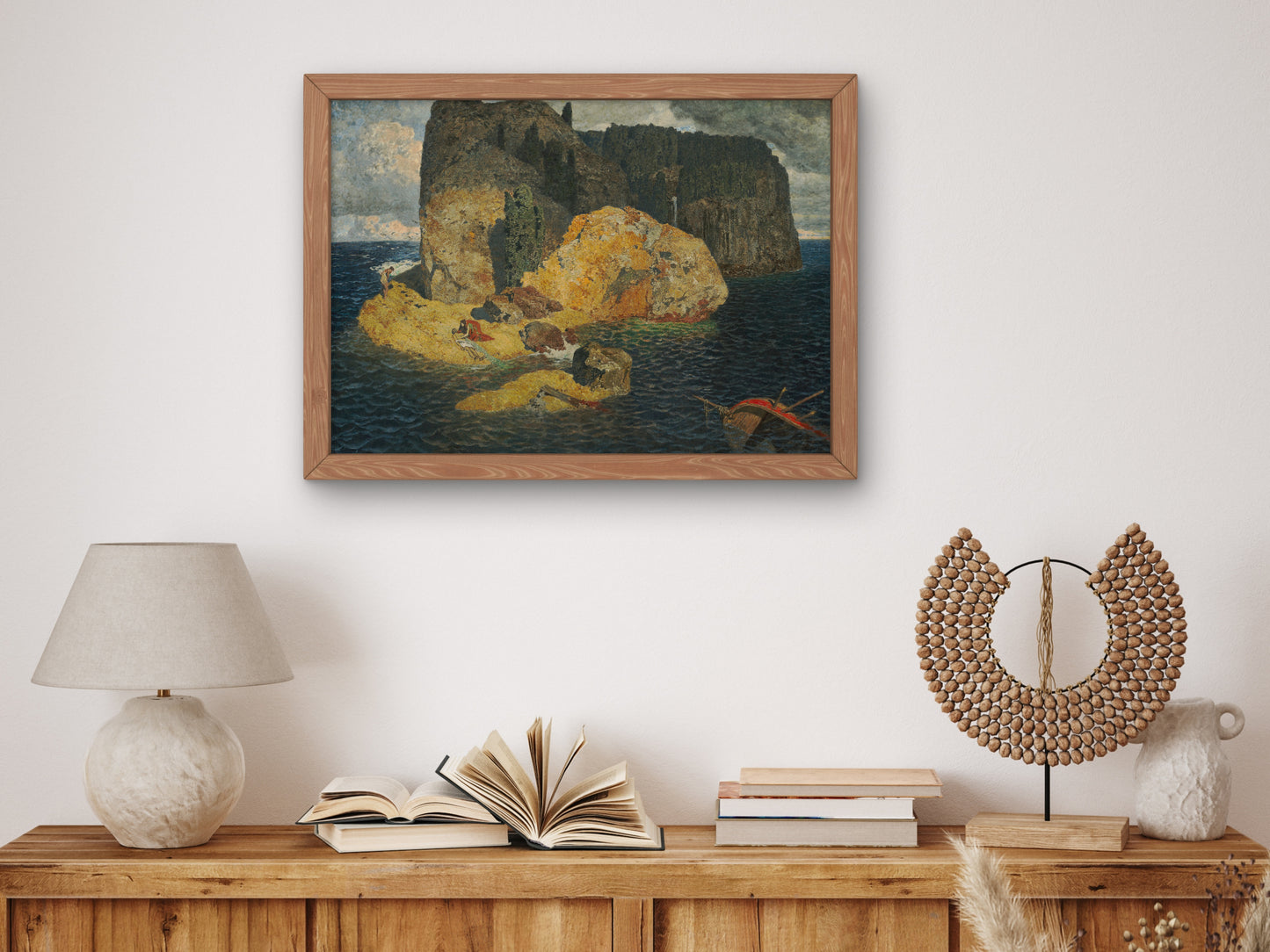 Island Shipwreck by Alexander Rothaug, Wall Art Print, Fine Art Reproduction, Museum Quality Decor, Poster