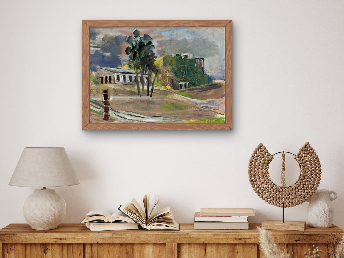 Paisagem by Ernesto de Fiori 1944, Wall Art Print, Fine Art Reproduction, Museum Quality Decor, Poster