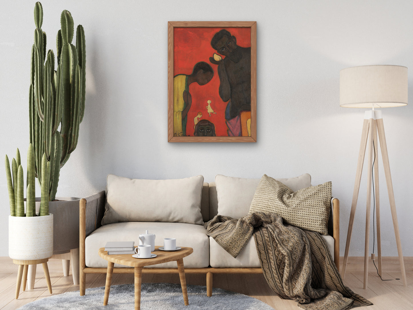 Family by Ivan Klioune 1911, Wall Art Print, Fine Art Reproduction, Museum Quality Decor, Poster