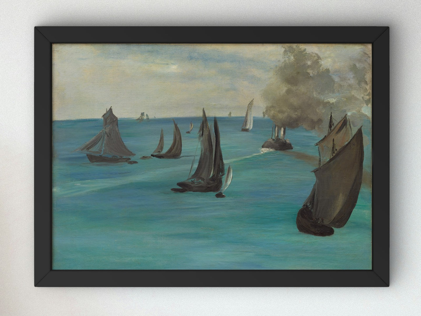 Sea View Calm Weather by Édouard Manet 1864, Wall Art Print, Fine Art Reproduction, Museum Quality Decor, Poster