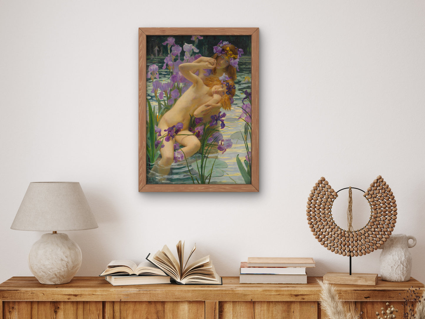 The Irises by Gaston Bussière 1897, Wall Art Print, Fine Art Reproduction, Museum Quality Decor, Poster
