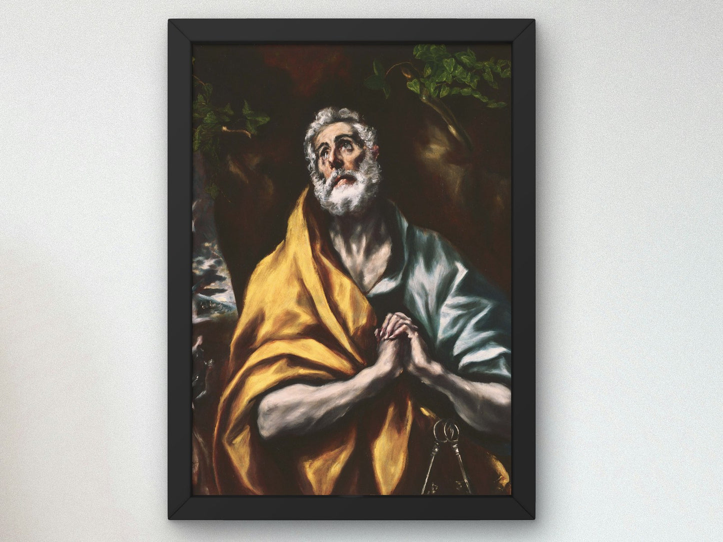 The Repentant St Peter by El Greco 1600, Wall Art Print, Fine Art Reproduction, Museum Quality Decor, Poster