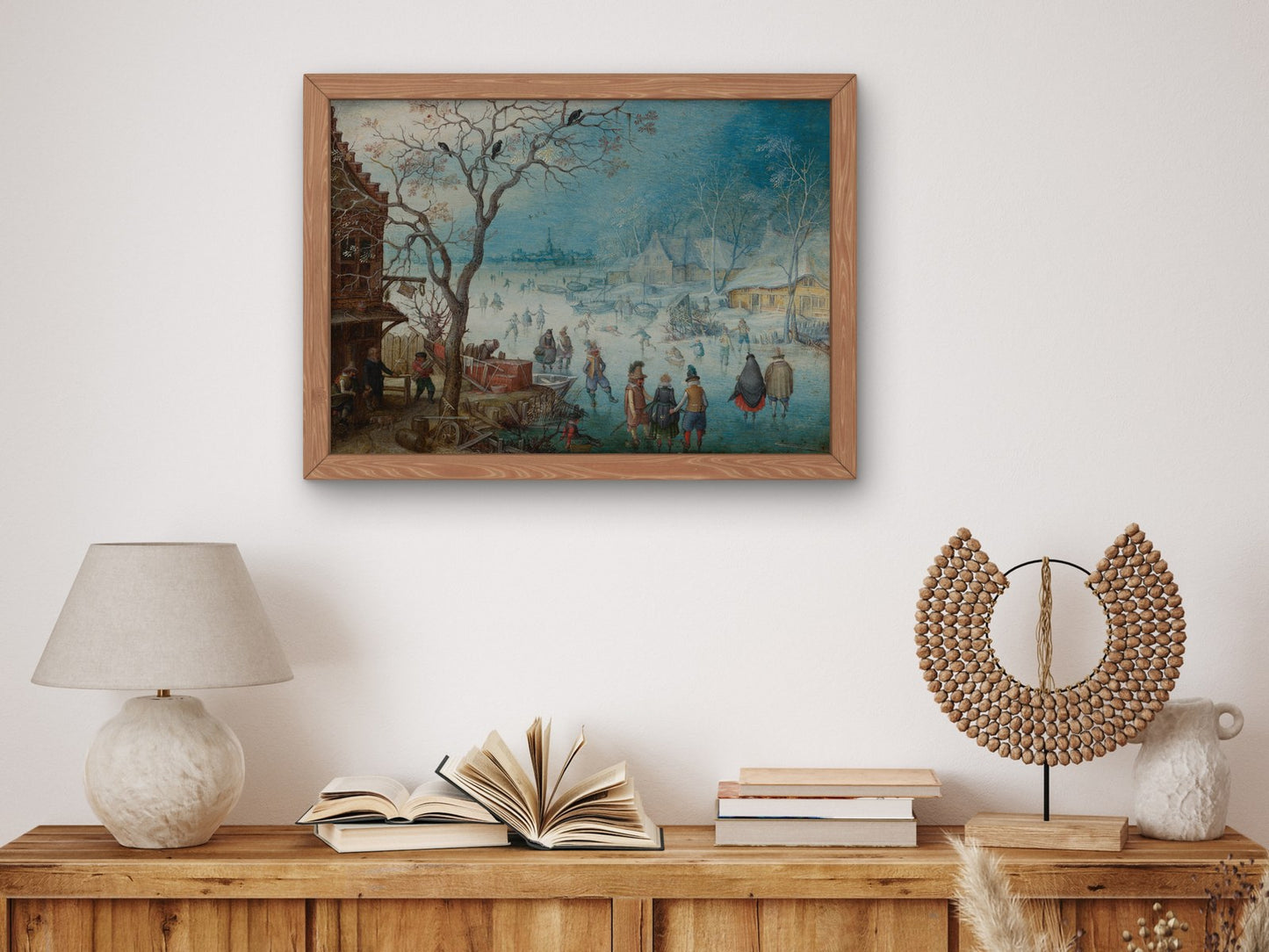 Winter Landscape by Christoffel van den Berghe 1615, Wall Art Print, Fine Art Reproduction, Museum Quality Decor, Poster