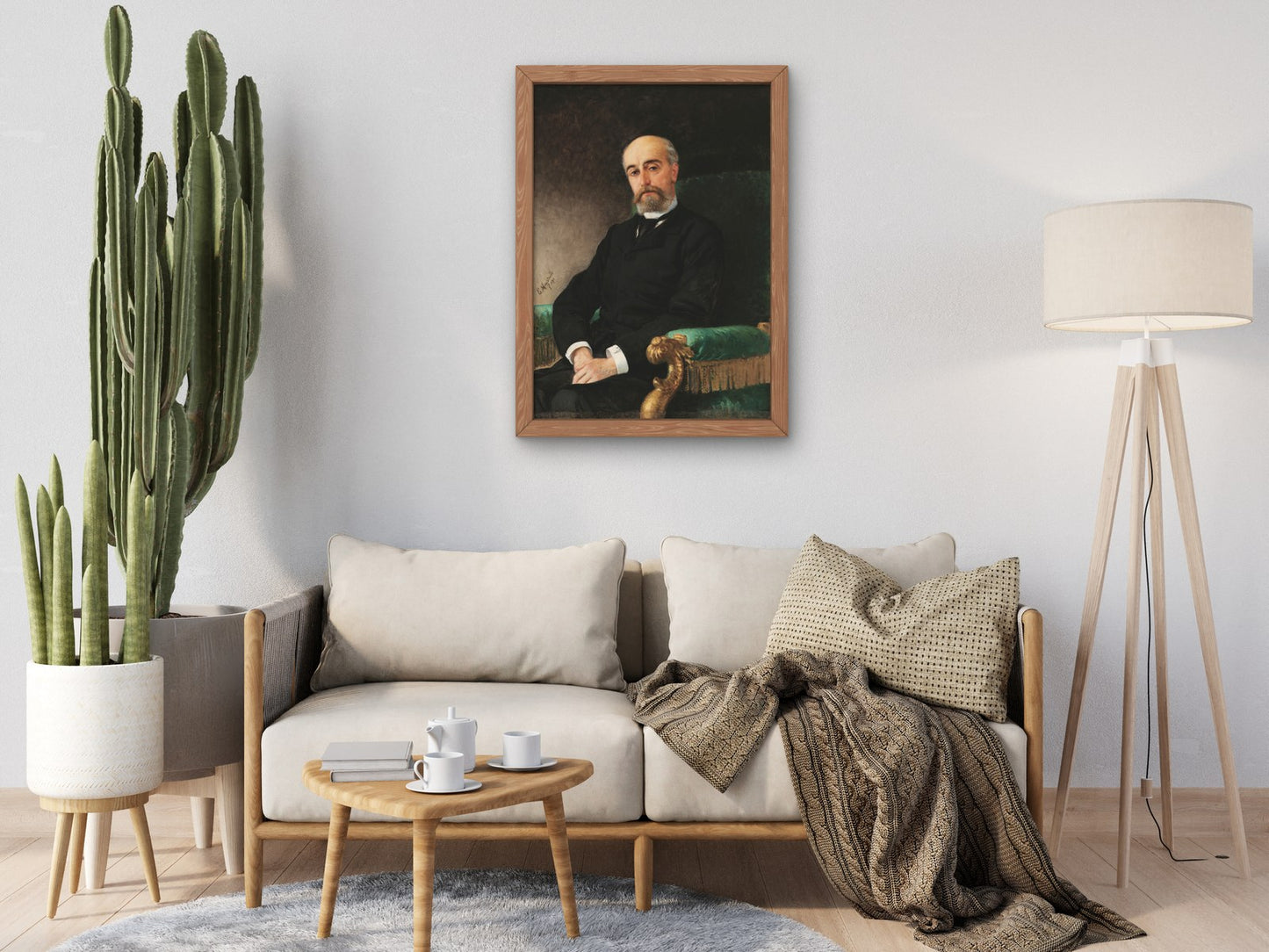 Portrait of Cesare Carozzi by Emilio Magistretti 1890, Wall Art Print, Fine Art Reproduction, Museum Quality Decor, Poster